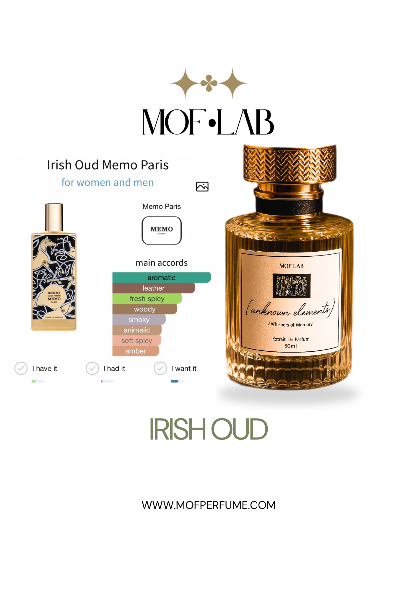 MOF - Irish Oud Memo parisi
