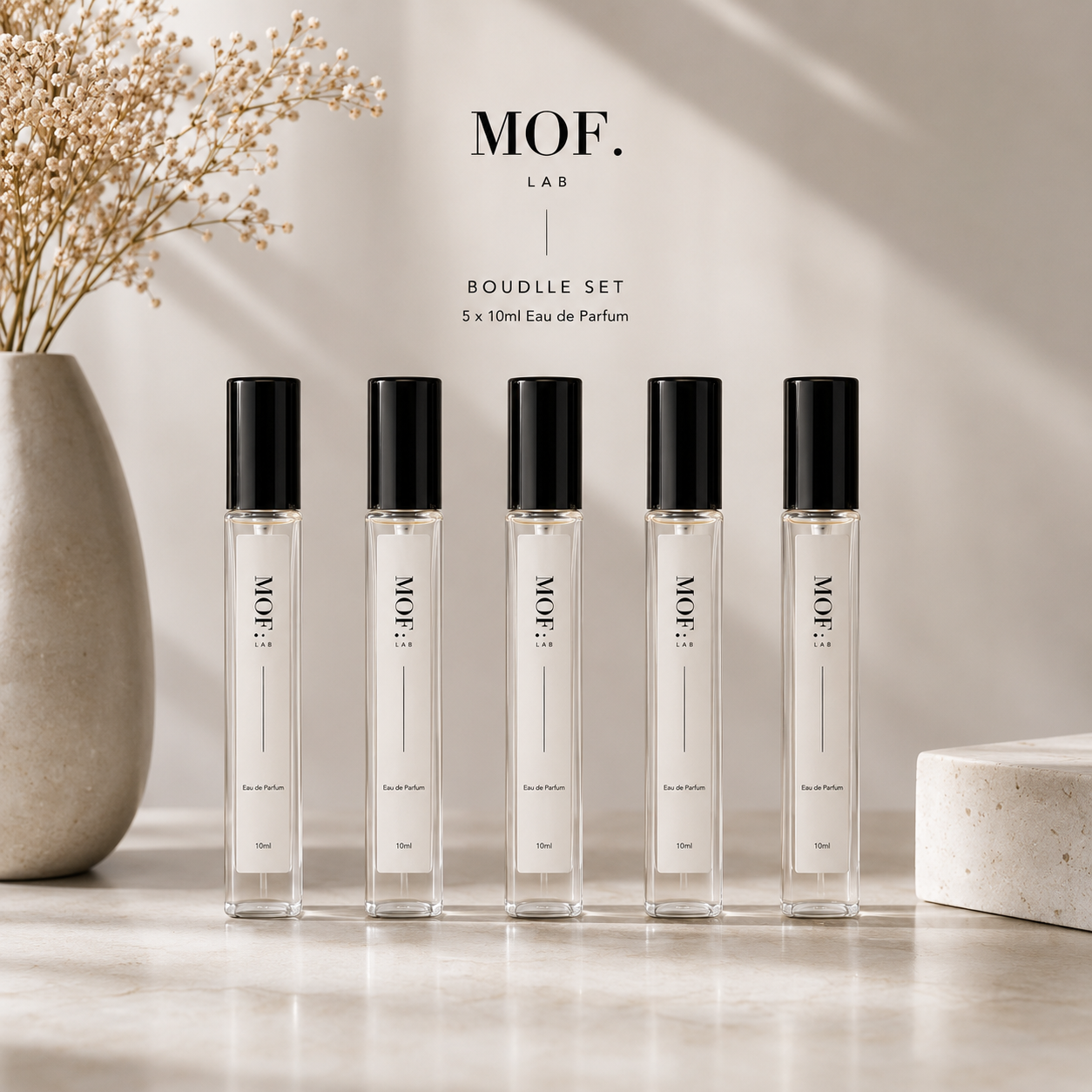 MOF - TF Testing Kit ( Black Orchide TF, Noir Extreme TF, Soleil Blanc TF , Neroli Portofino TF , Ombre Leather TF )