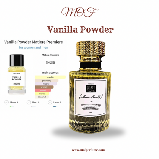 MOF- Vanilla Powder Matiere Premier