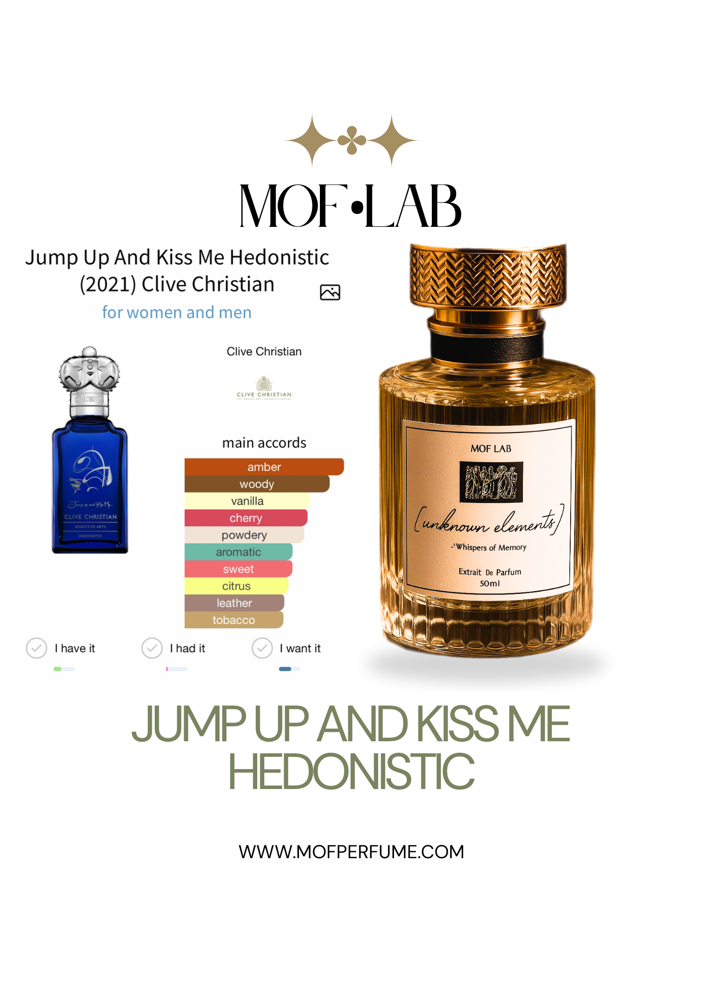 MOF - Jump Up And Kiss Me Hedonistic Clive Christian